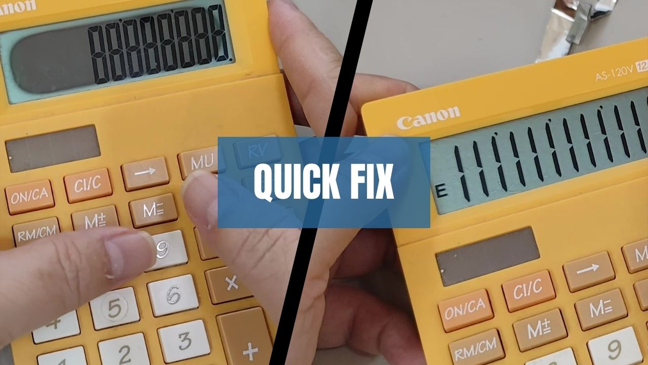 How to Repair a Bad, Cloudy Unclear LCD Screen of a Calculator Using Aluminum Tape